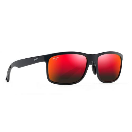 Maui Jim Huelo Matte Black Lava Hawaii Lens