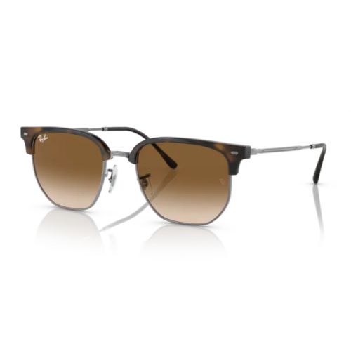 Ray Ban New Clubmaster Havana on Gunmetal Clear Gradient Brown