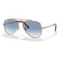 Ray-Ban New Aviator Legend Rose Gold Clear Gradient Blue