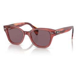 Ray-Ban RB0880S Transparent Pink Dark Violet Polar Lens