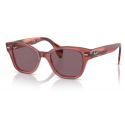 Ray-Ban RB0880S Transparent Pink Dark Violet Polar Lens