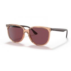 Ray-Ban RB4378 Transparent Brown Purple Polar Lens