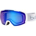 Bollé Masque de Ski Laika - White Monogram Matte - Phantom Vermillon Blue Cat.1-3