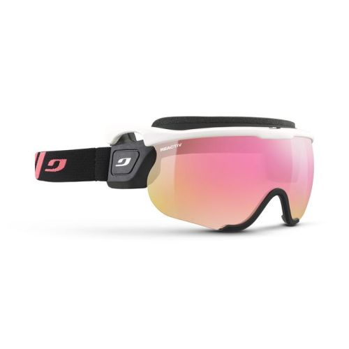 Julbo Sniper Evo M Blanc/Noir Reactiv 1-3 High Contrast Flash Rose