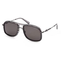 Moncler ML0223 52R Kontour Shiny Black - Grey Polar