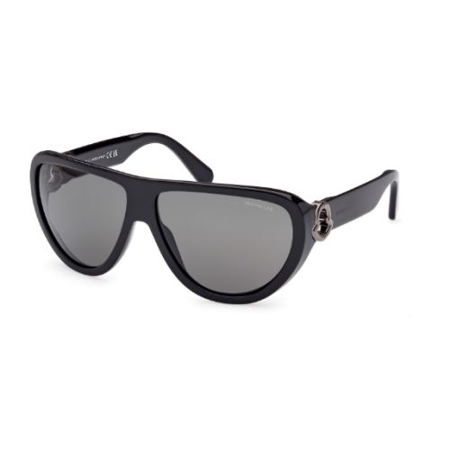 Moncler ML0246 Anodize Shiny Black - Smoke