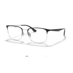 Ray-Ban RX6421 Matte Black on Silver