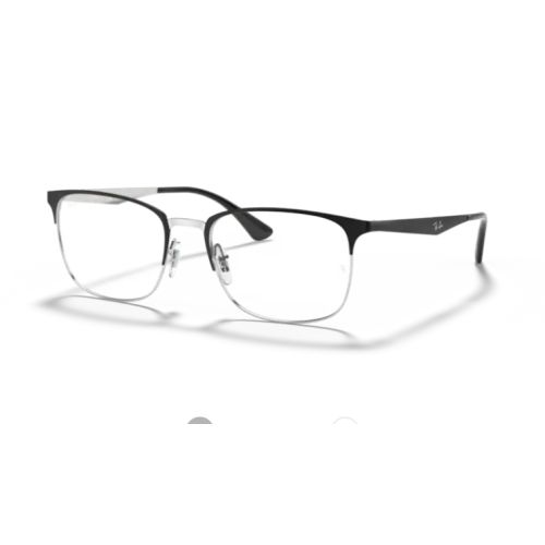 Ray-Ban RX6421 Matte Black on Silver