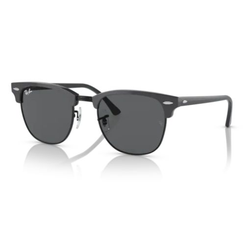 Ray-Ban Clubmaster Grey on Black Dark Gradient