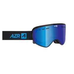 AZR Masque de Ski Earth OTG Noir Bleu 2 écrans Full Bleu S3 + S1 Yellow