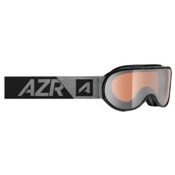 AZR Masque de Ski Slalom OTG Noir Matt S2 Orange Mirror