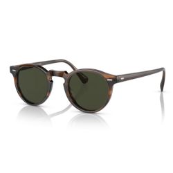 Oliver Peoples Gregory Peck Sun Tortoise Brown Crystal B15 Mirror