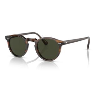 Oliver Peoples Gregory Peck Sun Buff/Dark Tortoise Brown Crystal Gold ...