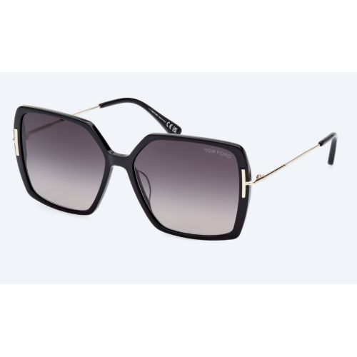 Tom Ford Joanna Shiny Black - Dark Grey Smoke Gradient