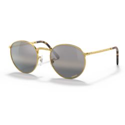 Ray-Ban New Round Legend Gold Gradient Silver Polarized Cat 2