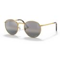Ray-Ban New Round Legend Gold Gradient Silver Polarized Cat 2