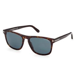 Tom Ford Gerard-02 Dark Tortoise Blue Lenses