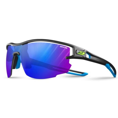 Julbo Aero Noir/Bleu- REACTIV Performance 1-3 Flash Bleu