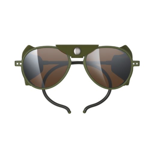 Izipizi Sun Glacier Plus-Forme I Kaki Green Brown Mirror Lens cat4