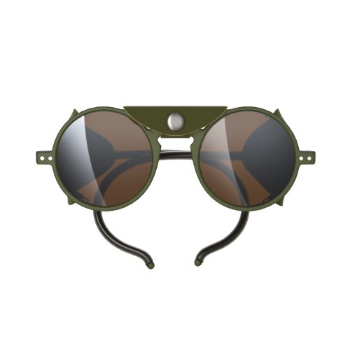 Izipizi Sun Glacier-Forme G Kaki Green Brown Mirror Lens cat4