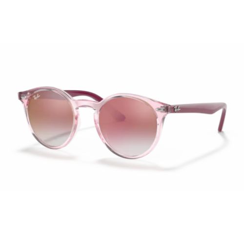 Ray-Ban Junior RJ9064S Transparent Pink Clear Gradient Red Mirror
