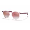 Ray-Ban Junior RJ9064S Transparent Pink Clear Gradient Red Mirror