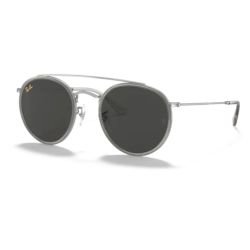 Ray-Ban Round Double Bridge RB3647N Silver Dark Grey