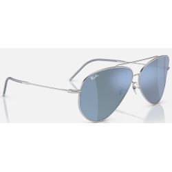 Ray-Ban Aviator Reverse Silver Dark Grey Mirror