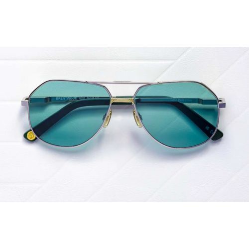 March LA.B Brentwood Gold Steel - Green Lenses Cat.3