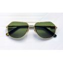 March LA.B Brentwood Gold Steel - Green Lenses Cat.3