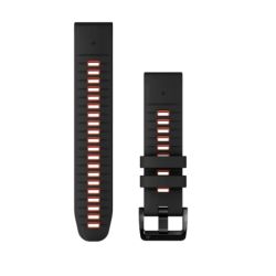 Garmin Bracelet Fénix QuickFit Silicone Black/Red - 22mm