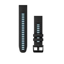 Garmin Bracelet Fénix QuickFit Silicone Black/Blue - 22mm