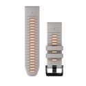 Garmin Bracelet Quickfit Grey/Orange Silicone - 26mm