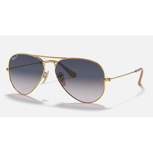 Ray-Ban Aviator Classic Gold Blue Gradient Grey