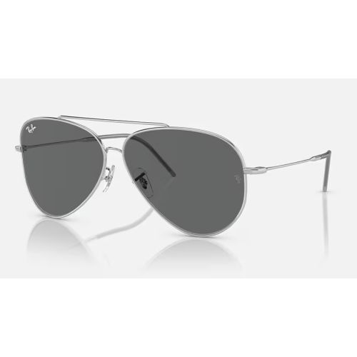 Ray-Ban Aviator Reverse Silver Dark Grey 