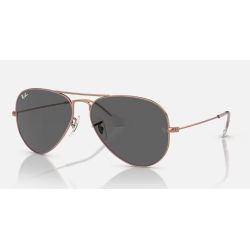 Ray-Ban Aviator Classic Large Rose Gold Dark Grey