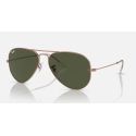 Ray-Ban Aviator Classic Large Rose Gold Green