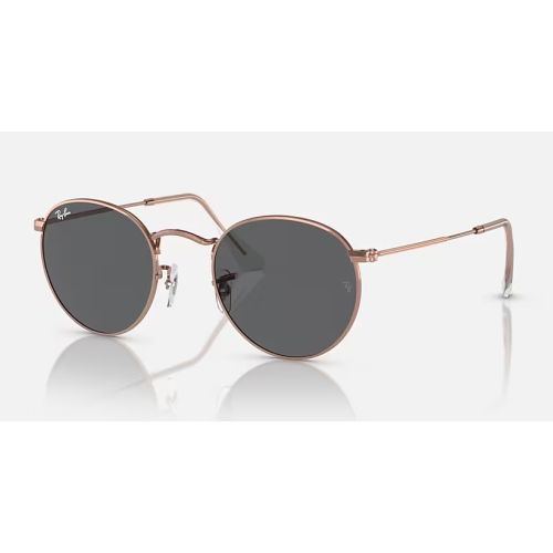 Ray-Ban Round Metal Rose Gold Dark Grey