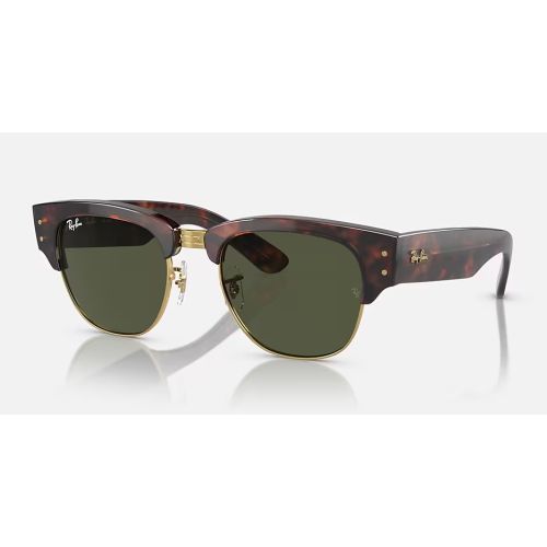 Ray-Ban RB0316S Mega Clubmaster Mock Tortoise on Arista Green Lenses Cat.3