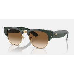 Ray-Ban RB0316S Mega Clubmaster Green On Arista Clear Gradient Brown Lenses Cat.3