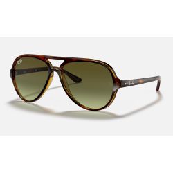 Ray Ban Cats 5000 Havana Green Gradient RB4125 710 A6 Sunglasses IceOptic