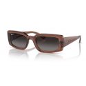 Ray-Ban RB4395 Kiliane Transparent Brown Grey Gradient Polar Lenses