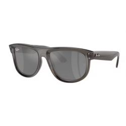 Ray-Ban Boyfriend Reverse Transparent Dark Grey - Grey Silver Mirror Cat.3