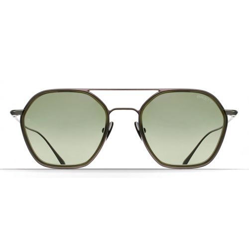 Brett Phil Sun Titanium Khaki - Green Polarized Lenses