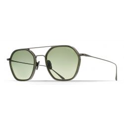 Brett Phil Sun Titanium Khaki - Green Polarized Lenses