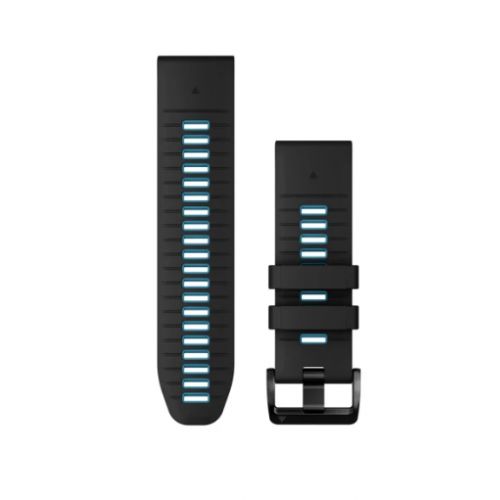 Garmin Bracelet Quickfit Black/Cirrus Blue Silicone - 26mm