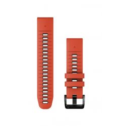 Garmin Bracelet Fénix QuickFit Silicone Flame Red/Graphite - 22mm