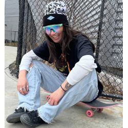 Pit Viper Bonnet Pom Pom Black