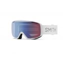 Smith Rally White Chunky Knit - Blue Sensor Mirror - masque de ski