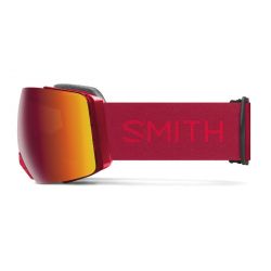 Smith I/O MAG XL Crimson 2 écrans ChromaPop Sun Red Mirror & ChromaPop Storm Yellow Flash